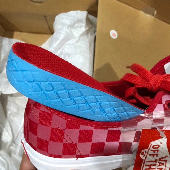 Vans Authentic Pro Reflective Checkerboard Red - Picture 7 of 7